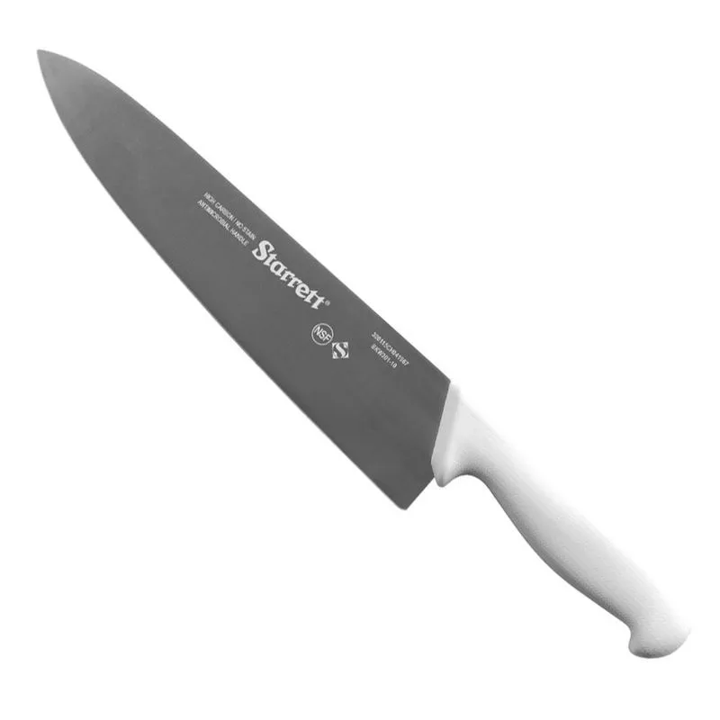 Faca de Carne Para Refile de Mesa Com Lâmina Triangular 10'' e Cabo Branco (BKW301-10) - Starrett