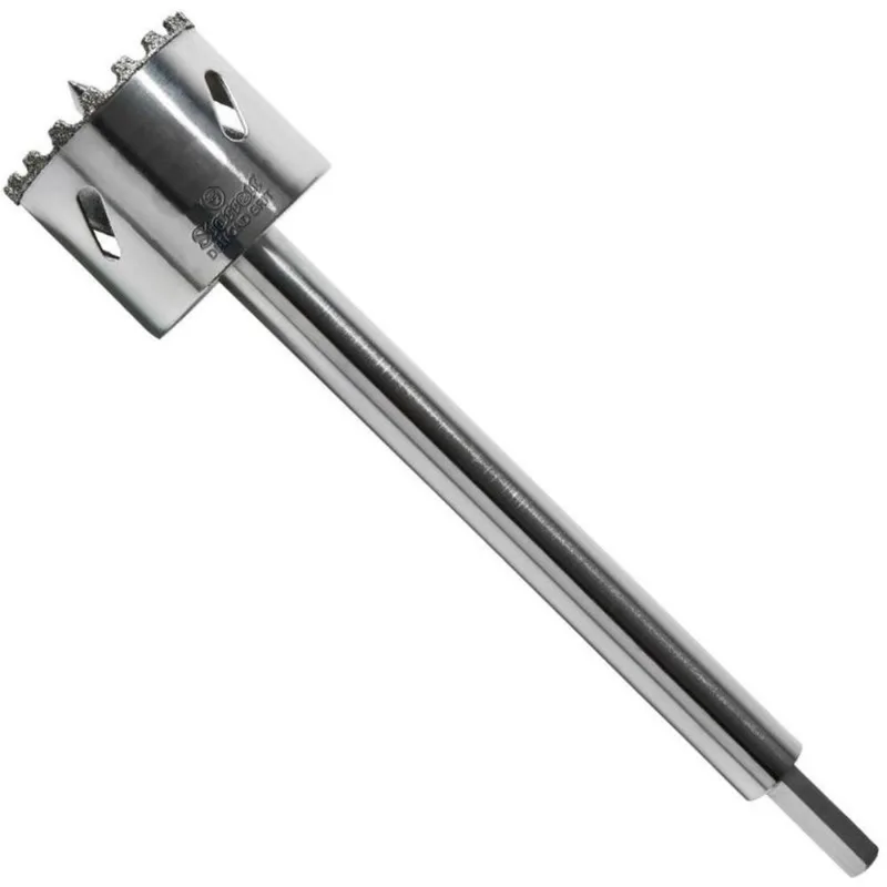 Serra Copo Diamantada 65 mm 2.9/16 pol com Haste 150 mm DE065M starrett