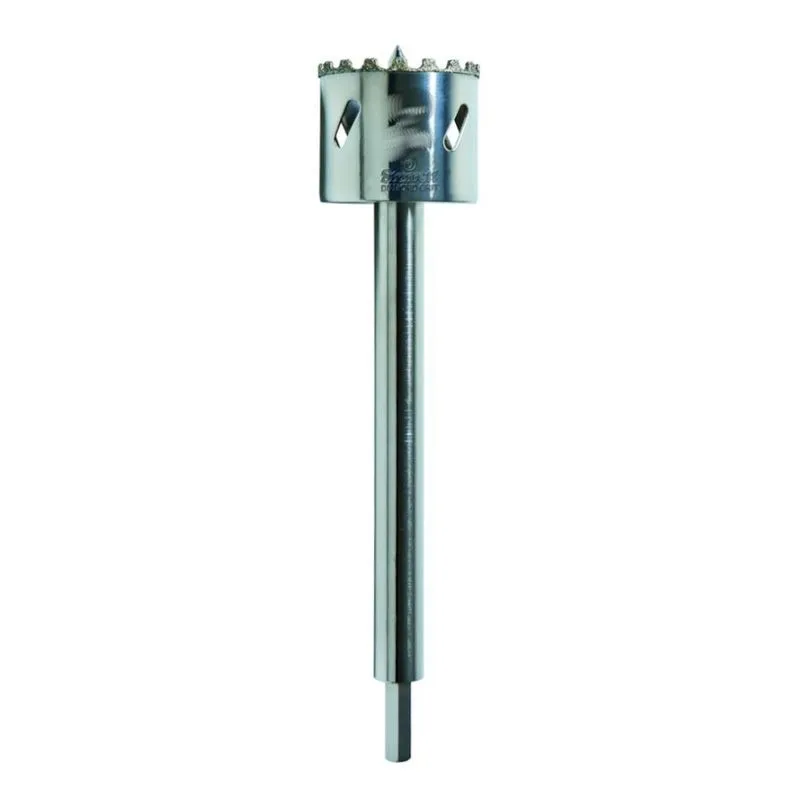 Serra Copo Starrett Diamantada 70mm C/haste De 150mm