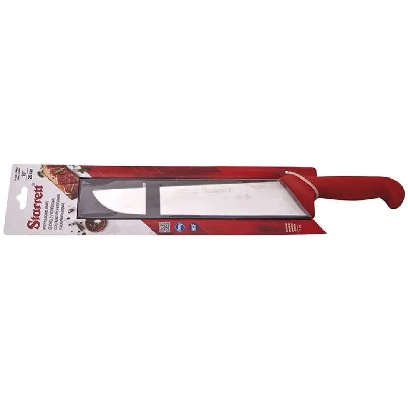 Faca para carne reta larga 10 vermelha - Starrett