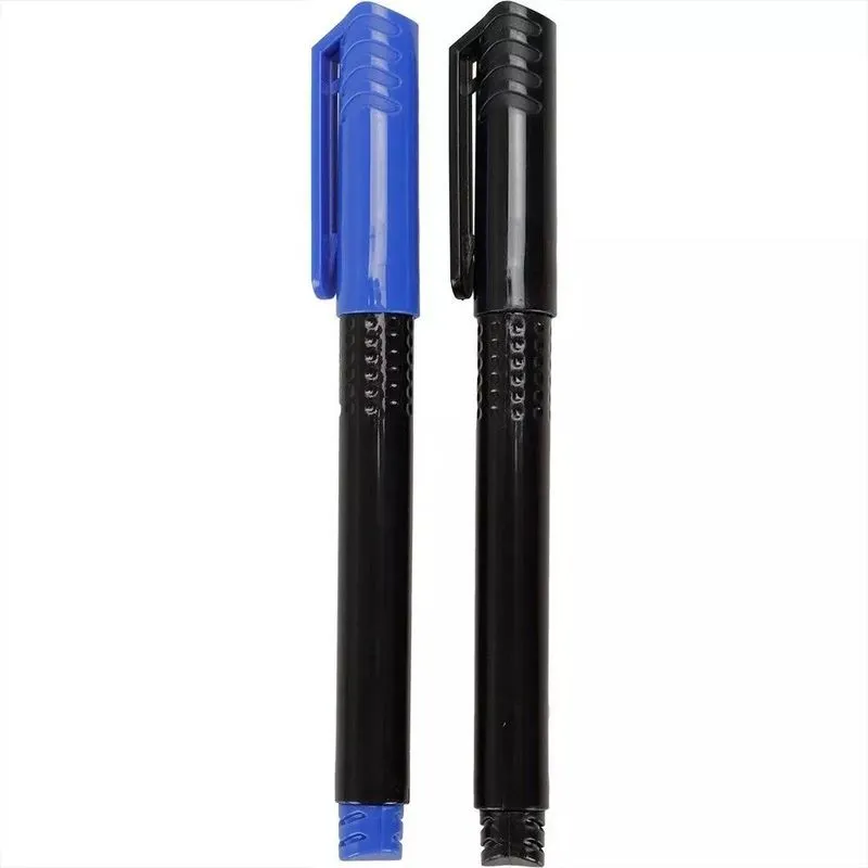 Marcador Permanente Ponta Fina 2 Unidades Office Basics Preto e Azul Marcador de CD de Ponta Fina com 2 unidades Preta e Azul - Office Basics