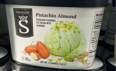 Pistachio almond ice cream
