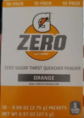 Orange zero sugar thirst quencher powder