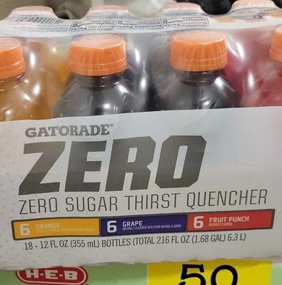 Zero sugar thirst quencher