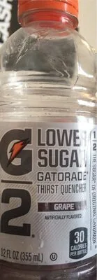 G2 Low Calorie Grape Thirst Quencher 12 Fluid Ounce Bottle.