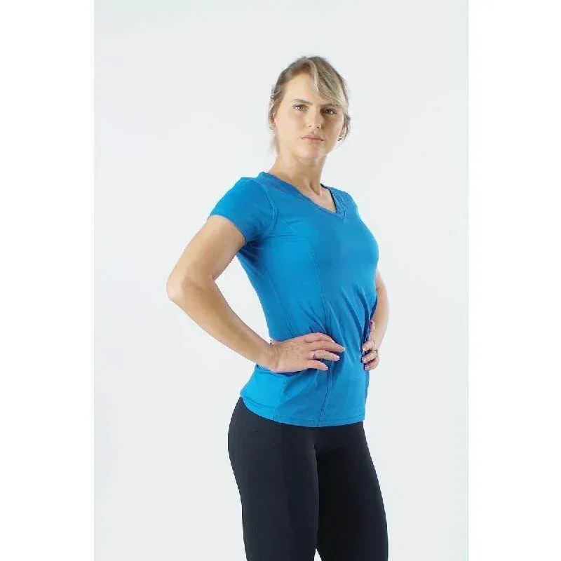 חולצת רייבן מקרו V בצבע טורקיז Raven Macro V Sleeve Shirt Turquoise 5200 S