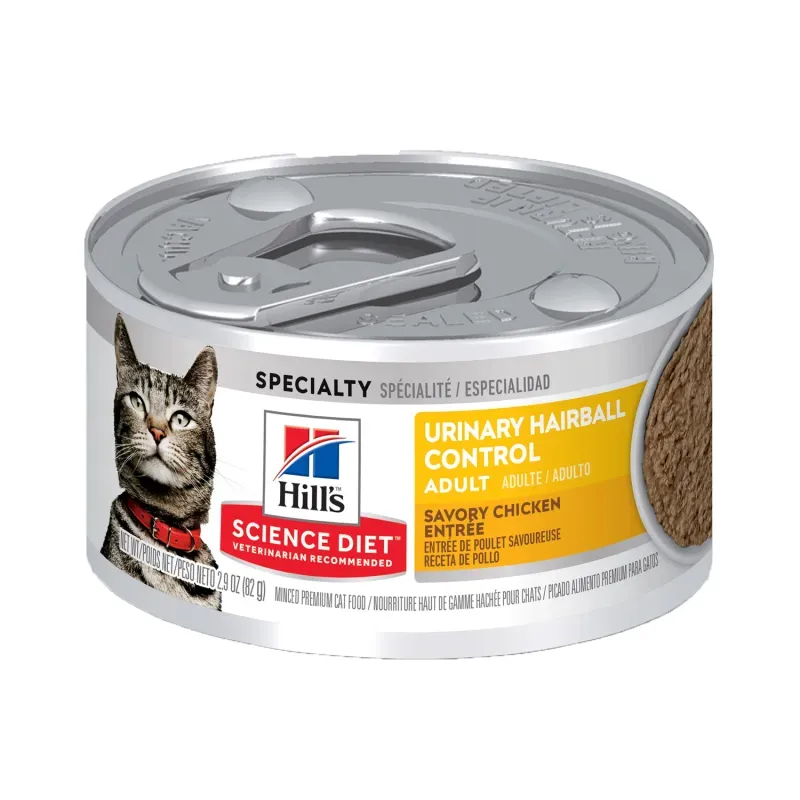 Ração Úmida Hill's Science Diet Cuidado Urinário e Bolas de Pelo para Gatos Adultos Sabor Frango 82 g