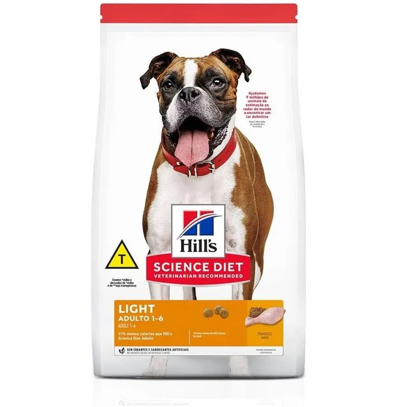 Ração Hills Science Diet para Cães Adultos Light 6kg