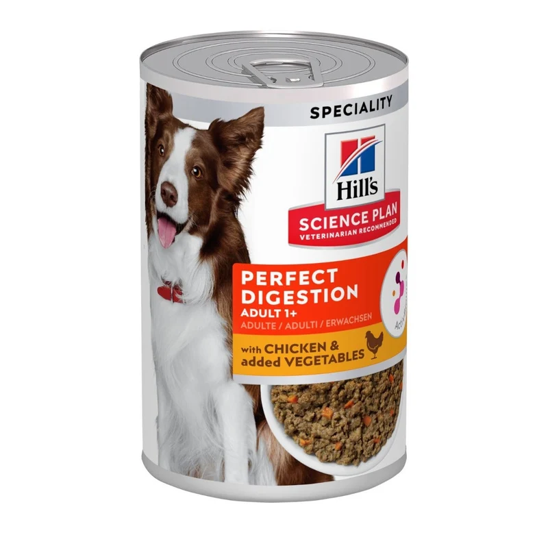Hill's Science Plan Perfect Digestion Bocconcini Pollo E Verdure Cani Lattina 363g