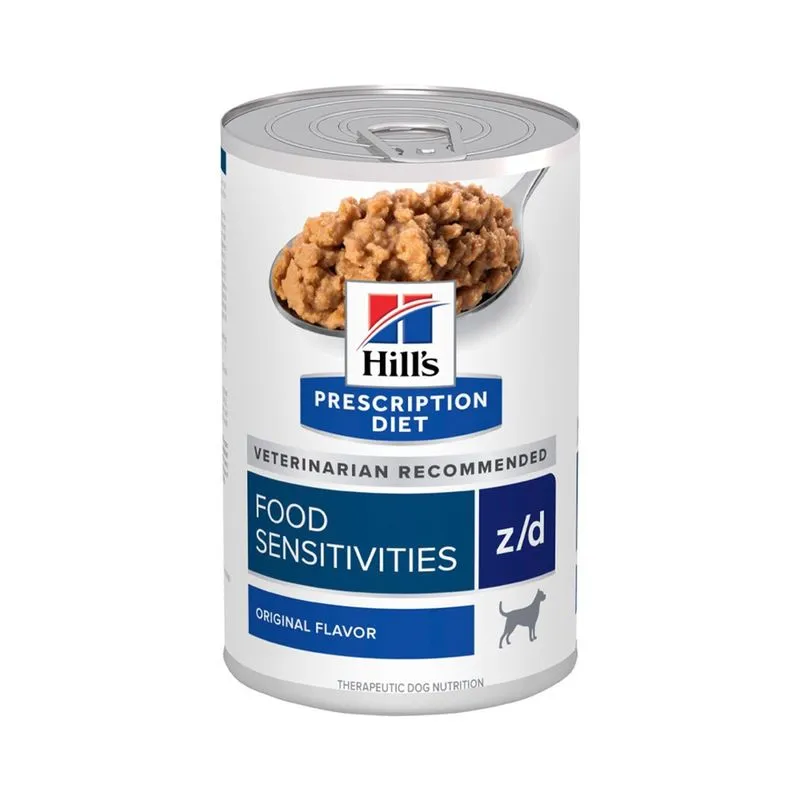 Alimento Umido Hills z/d Lata Cães Adultos Sensíveis 370G