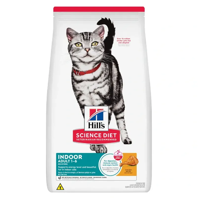 Ração Hill's Science Diet Indoor Gatos Adultos Castrados Sabor Frango 3,17 kg