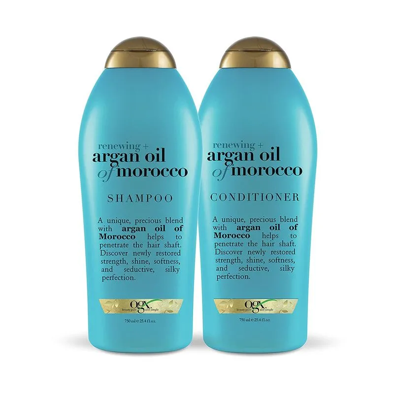 Shampoo E Condicionador Renovador De Óleo De Argão 750 Ml (pacote Com 2)