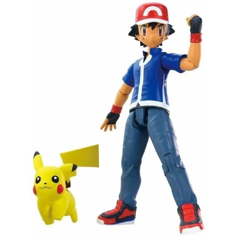Bonecos Pokemon Xy Treinador Ash e Picachu