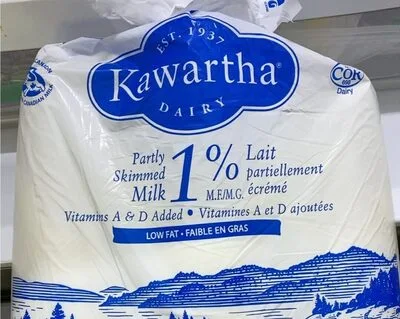 One percent partly skimmed milk
