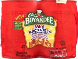 Mini abc's & 123's with meatballs