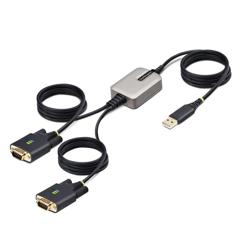USB-Kabel Startech 2P6FFC-USB-SERIAL Schwarz Grau