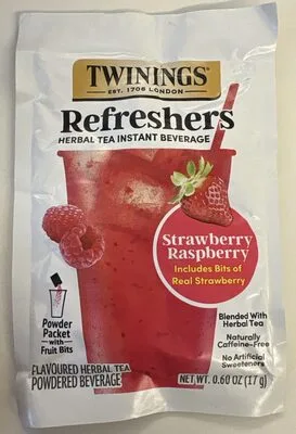Strawberry Raspberry Herbal Tea Refresher