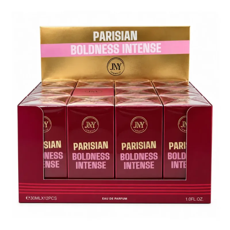 Box c/12 Perfume Feminino Parisian Boldness Intense 30ml JummyJu