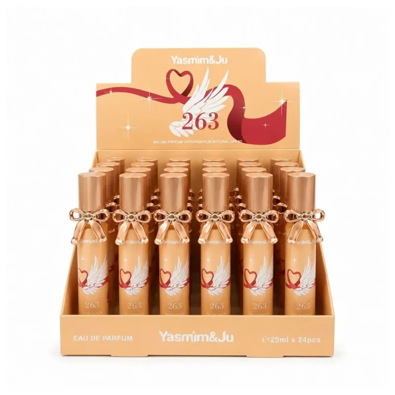 Box c/24 Perfume Feminino de Bolsa 263 20ml Yasmim&amp;Ju