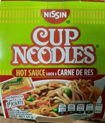 Cup Noodles Hot Sauce sabor a Carne de Res