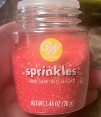 Pink sanding sugar