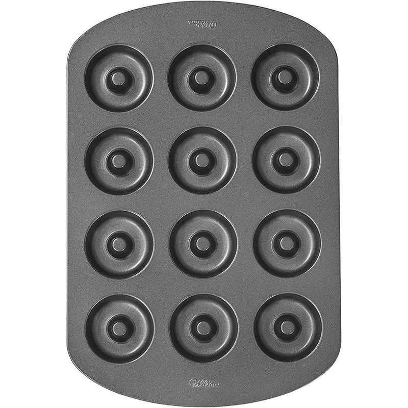 Forma de Donut Pequena 12 Cavidades em Aço Inox