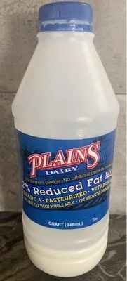 2% Reduced Fat Milk
