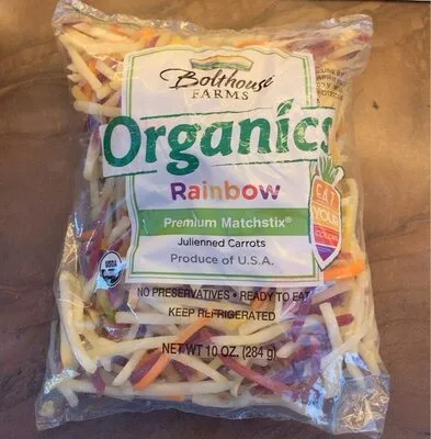 Organic rainbow carrots