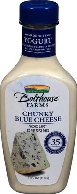Chunky blue cheese yogurt salad dressing