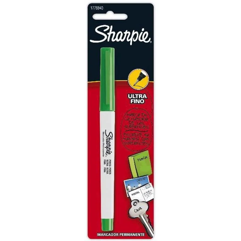Marcador permanente Sharpie Ultra fino verde