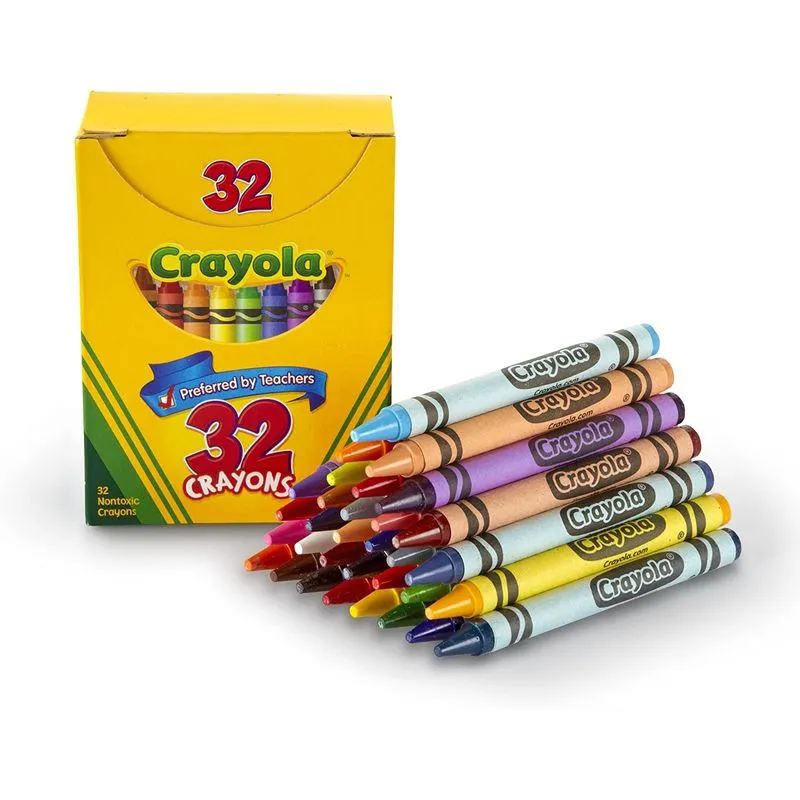 Crayola Crayons, Ferramentas De Arte De 32 Unidades Para Crianças, As Cores Podem Variar