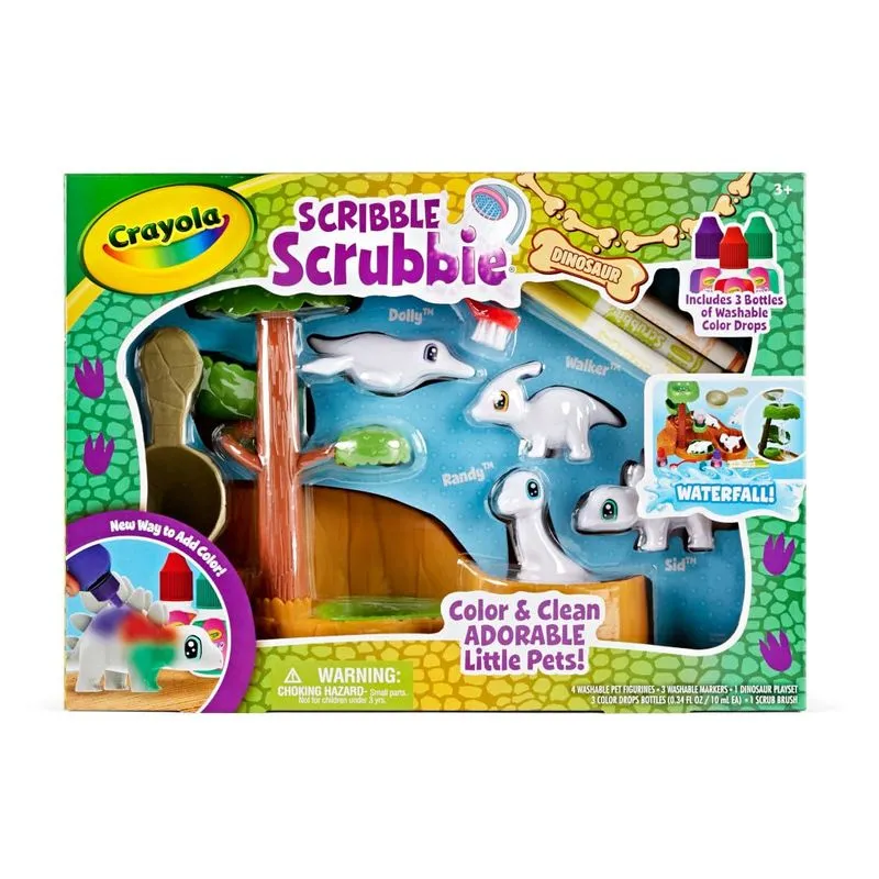 Toy Crayola Scribble Scrubbie Pets Dinosaur Waterslide 3 Ou Mais Anos