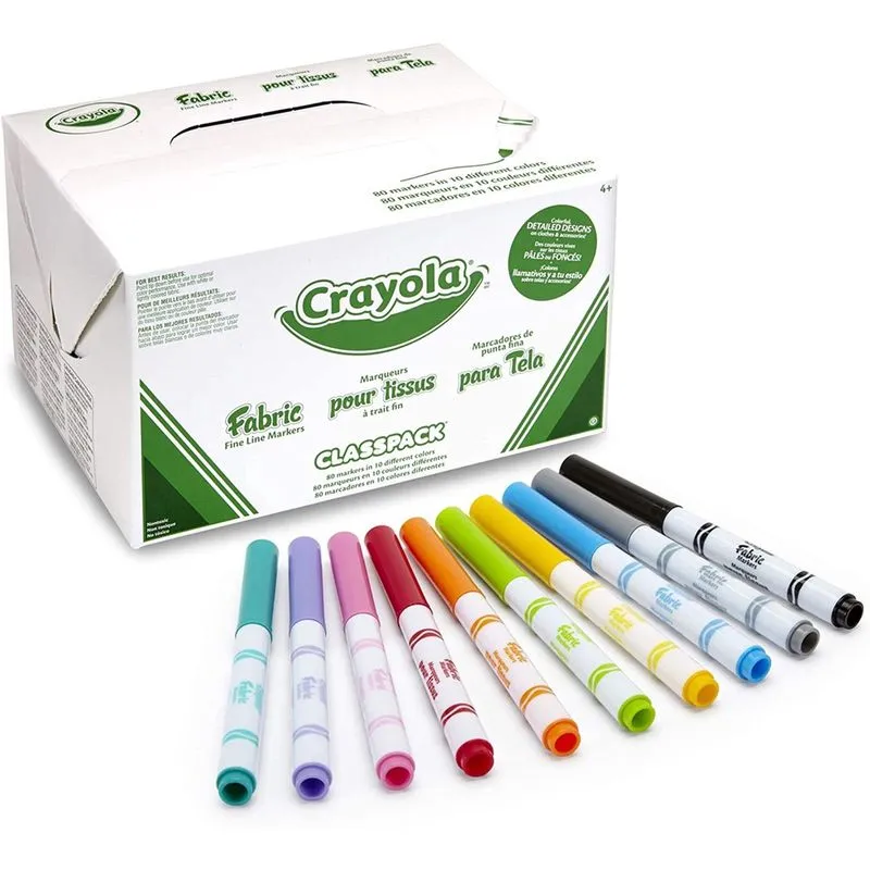 Crayola Marcador Tecido 80 cores