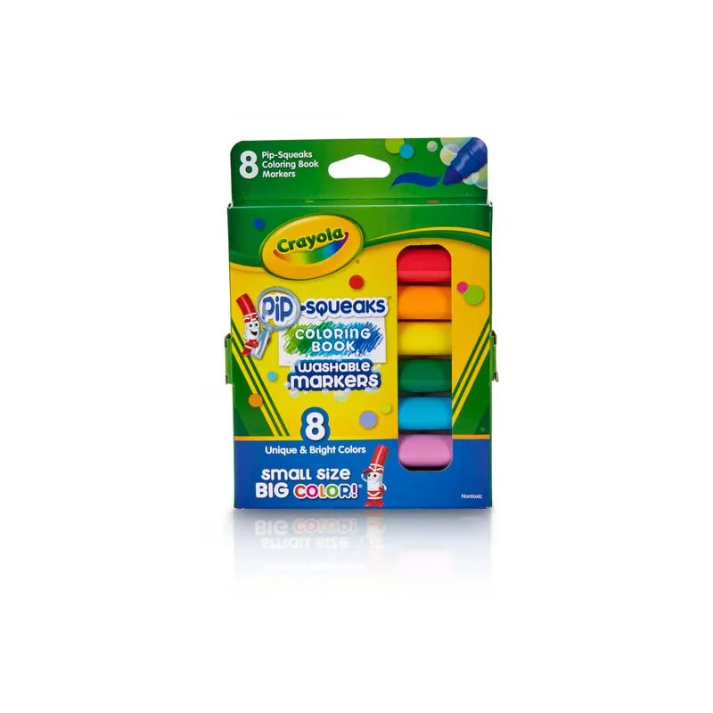Mini Marcadores Laváveis Crayola Pip Squeaks Classic Colors 8