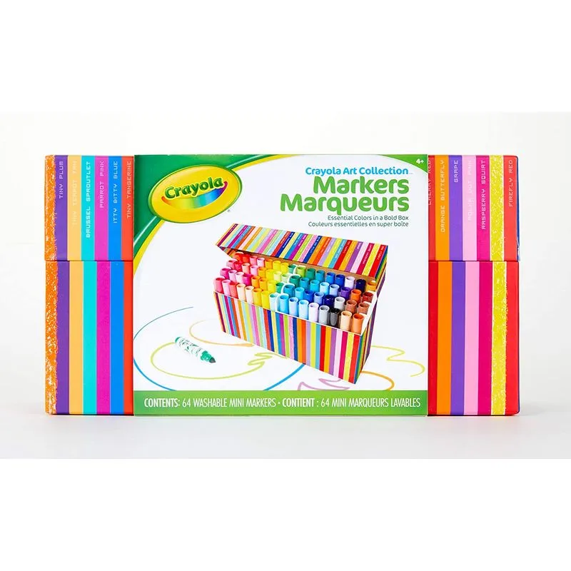 Conjunto De Marcadores Crayola Pip Squeaks, Mini Marcadores Laváveis, 64 Contagem, Presente Para Crianças
