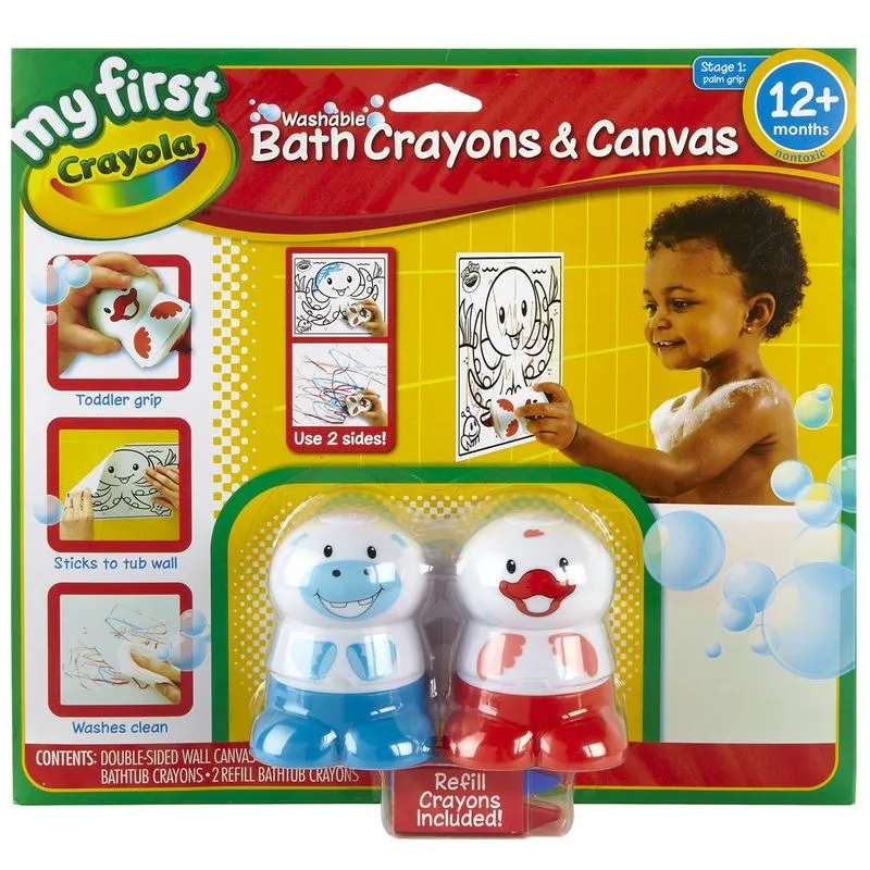 Meu Primeiro Giz de Cera e Painel Para Banho - Crayola