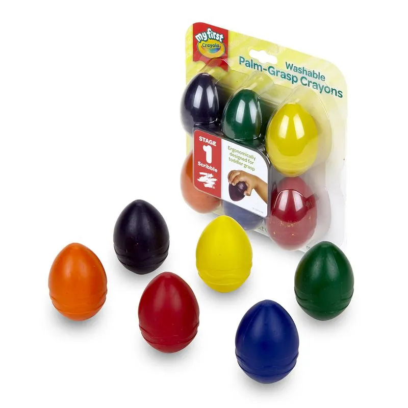 Ferramentas De Arte Crayola My First Palm-grip Crayons Para Crianças De 6 Anos