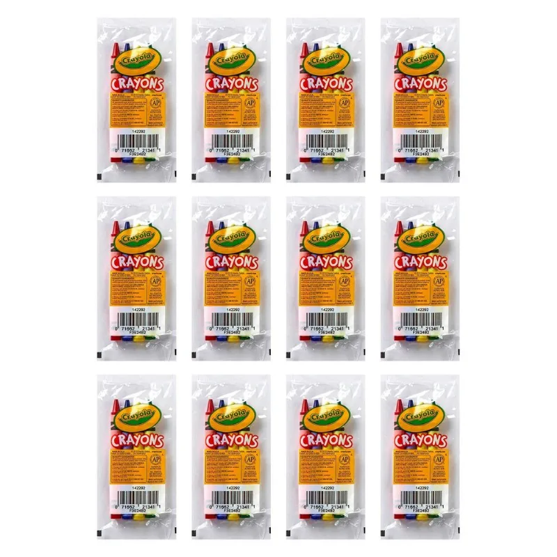 Lápis De Cor Grande Crayola, 4 Cores, 48 Lápis De Cor, 12 Pacotes