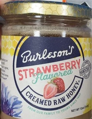 Butleson’s strawberry flavored creamed raw honey