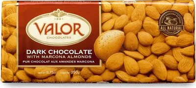 Dark chocolate with whole marcona almonds