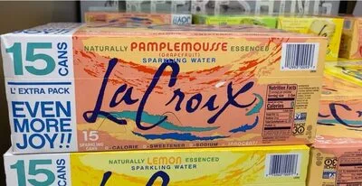 Naturally pamplemousse essenced grapefruit sparkling water
