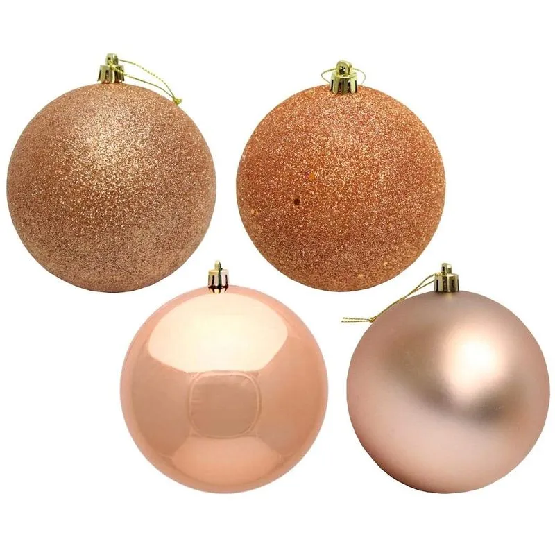 Enfeite De Árvore De Natal Vickerman 444559-4 Rose Gold 4 Assor