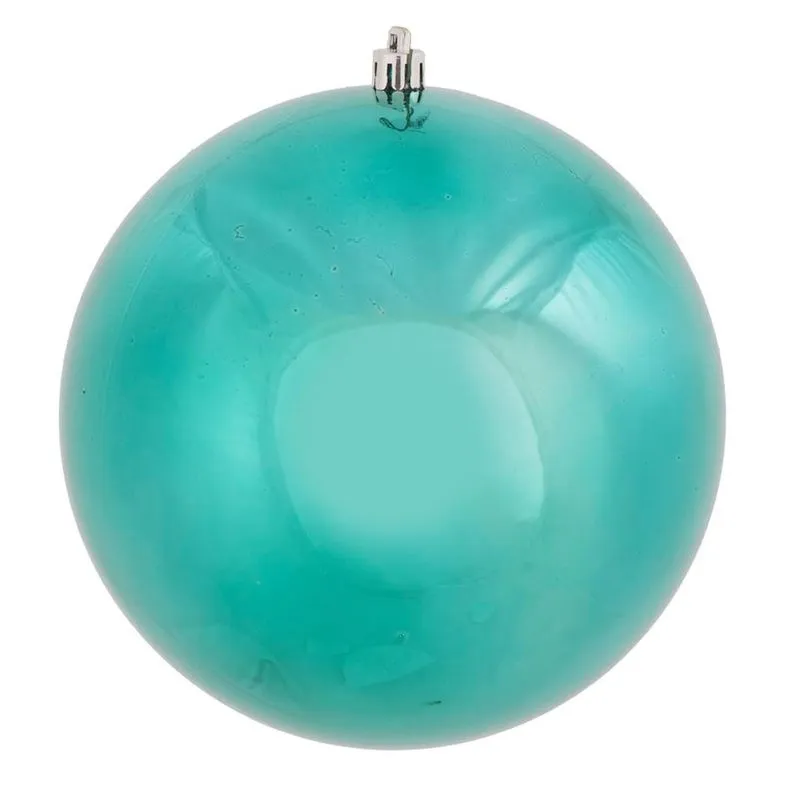 Enfeite De Árvore De Natal Vickerman 444948 Teal Shiny 4,75 Cm