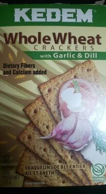 Kedem Whole Wheat Crackers With Garlic and Dill