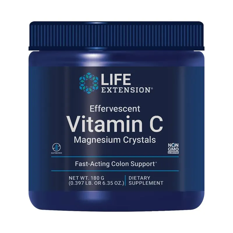 Extensão Da Vida Dos Cristais Efervescentes De Vitamina C E