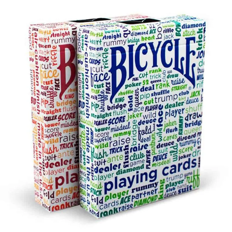 Baralho Bicycle Table Talk Azul Ou Vermelho R+