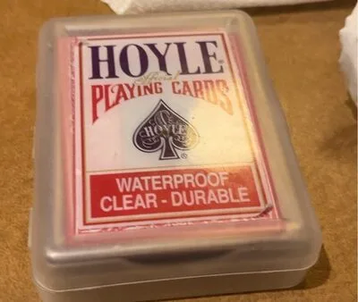 Hoyle official playing cards waterproof clear durable