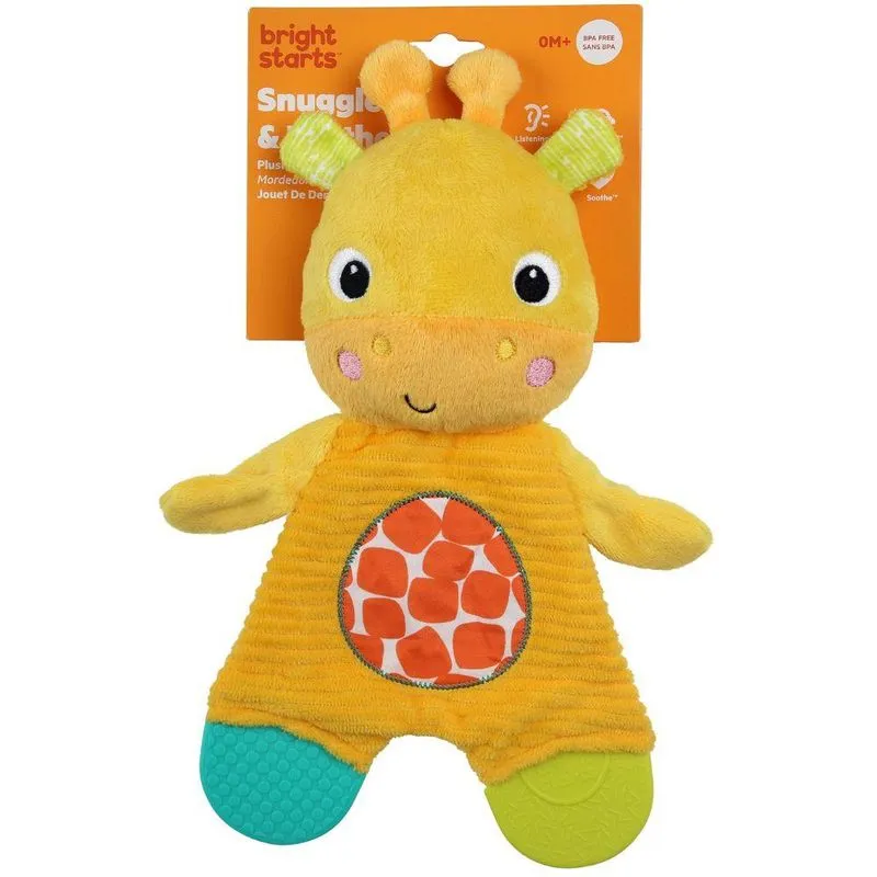 Naninha Com Mordedor Snuggle &amp; Teethe Girafa - Bright Starts