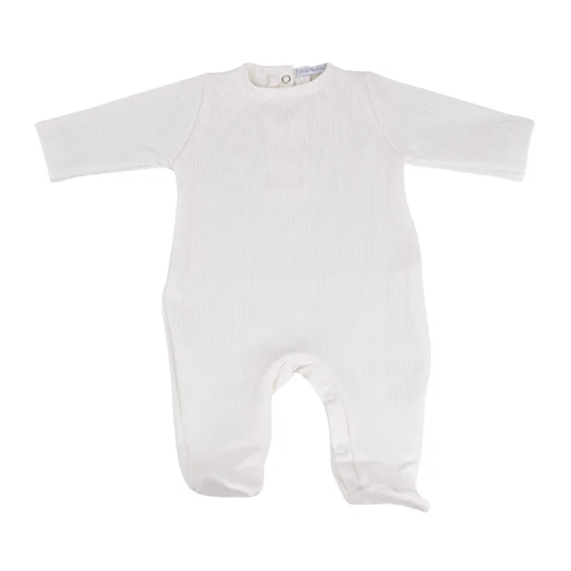 Macacão para Bebê Tricotado Cru- Büp Baby P