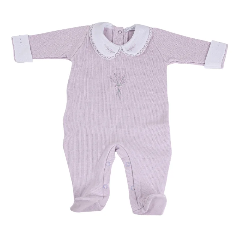 Macacão para Bebê Tricotado Lavanda Lilás- Büp Baby RN